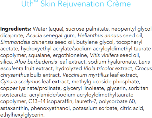 Uth® Skin Rejuvenation Crème (**Expired/NLA)