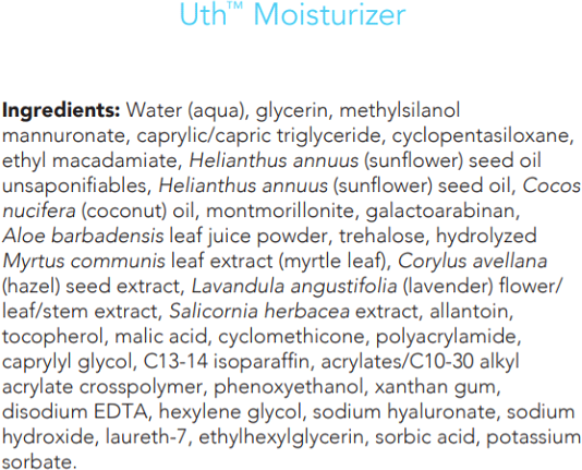 Uth® Moisturizer - (**Expired/NLA)